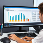 **

Prompt: "A young, enthusiastic student intern in a modern office setting, collaborating with a diverse team on supply chain optimization. Focus on teamwork, data analysis on a computer screen, and a positive, learning atmosphere. Style: Bright, professional, slightly stylized."

**