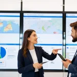 유통관리사 합격률 분석 - **Prompt 1: Future Logistics Leaders**
"A group of young, diverse professionals (two men, two wo...