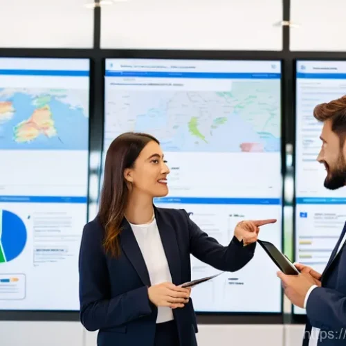 Home 29 유통관리사 합격률 분석 - **Prompt 1: Future Logistics Leaders**
"A group of young, diverse professionals (two men, two wo...