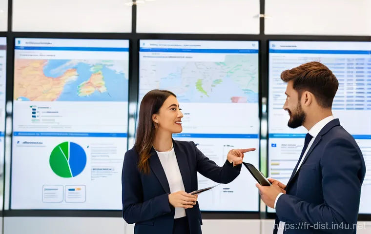 유통관리사 합격률 분석 - **Prompt 1: Future Logistics Leaders**
"A group of young, diverse professionals (two men, two wo...