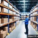 유통관리사 최신 시험 동향 - A modern, spacious warehouse interior showcasing advanced logistics automation: robotic arms and aut...